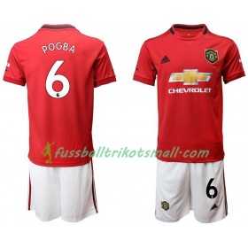 Fußballtrikots Manchester United Pogba 6 Kinder 2019-2020 Kurzarm Heimtrikotsatz kaufen